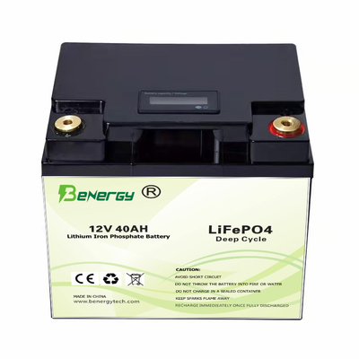 bateria solar de Ion Lifepo 4 do lítio de 12V 40Ah para E - luz de rua solar do barco