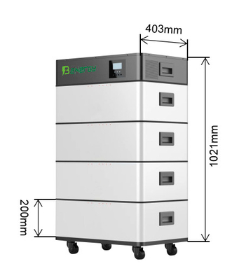 lítio Ion Batteries do poder do armazenamento do agregado familiar da bateria solar de 51.2V 400Ah 20Kwh Lifepo4