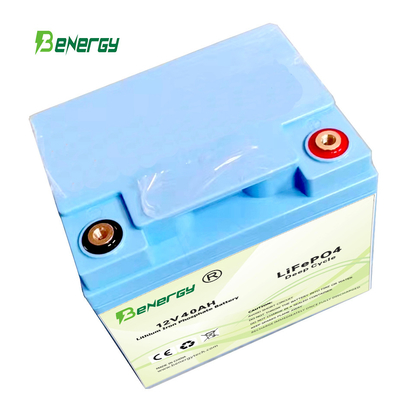 Bateria de plástico IP65 12v Lifepo4 40Ah Ev Li Ion bateria cilíndrica