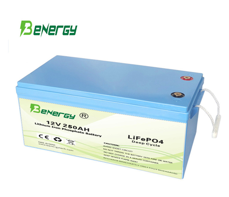 Poder superior da bateria 12V de Lifepo4 250AH rv para o armazenamento de energia do sistema solar