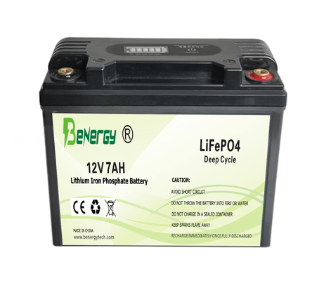 ODM Bateria de lítio recarregável de 7Ah 12V com caixa de plástico