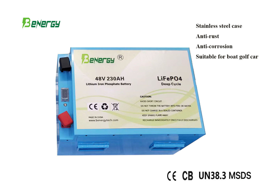 Bateria de barco elétrico 48V 230Ah Bateria de lítio ferro fosfato com ecrã LCD