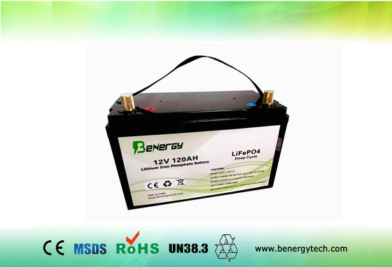 Baterias de lítio profundas da bateria IP65 12V 120AH do ciclo rv LiFePO4 para caravana